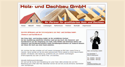 Desktop Screenshot of holz-dachbau.com
